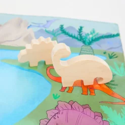 Complete Wooden Dinosaur Set