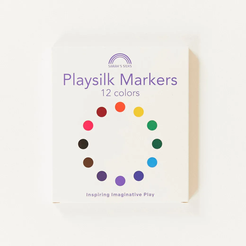 Heart Coloring Playsilk & Markers Set