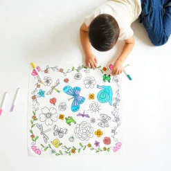 Heart Coloring Playsilk & Markers Set