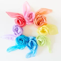 Large May Day Playsilk Set Of 8 With May Day Ring