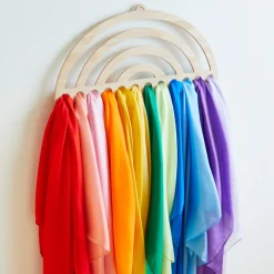 Large Rainbow Playsilk Display