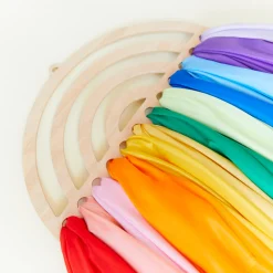 Large Rainbow Playsilk Display