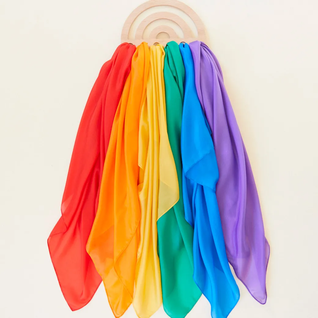 Rainbow Playsilk Display