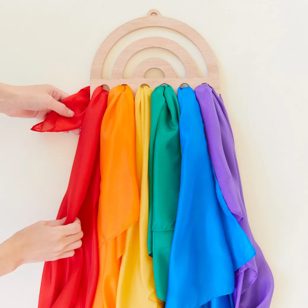 Rainbow Playsilk Display