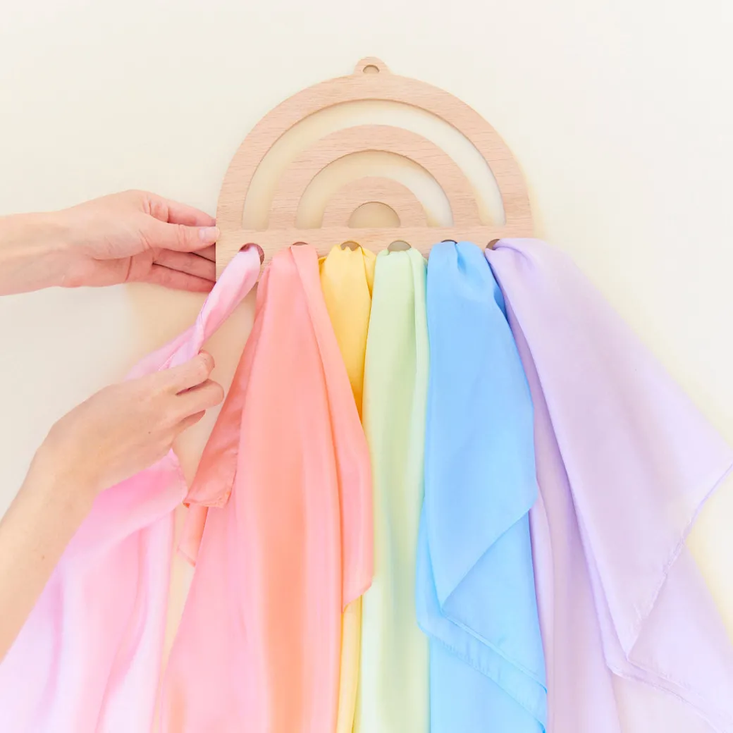 Rainbow Playsilk Display