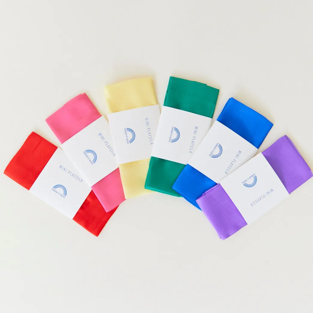 Set Of 17 Solid Color Playsilks