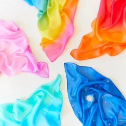 Set Of 17 Solid Color Playsilks