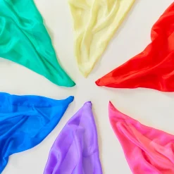 Set Of 17 Solid Color Playsilks