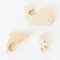 Wooden Sea Animals Set Of 3